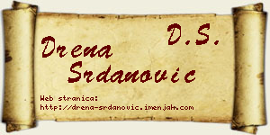 Drena Srdanović vizit kartica